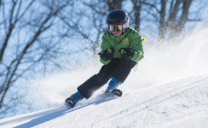 boy skiing